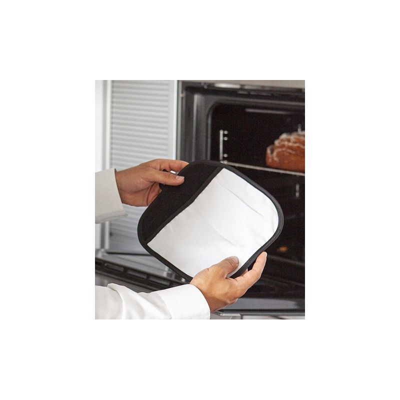 Manique de cuisine en polyester sublimable résistant à la chaleur, 240 g/m²