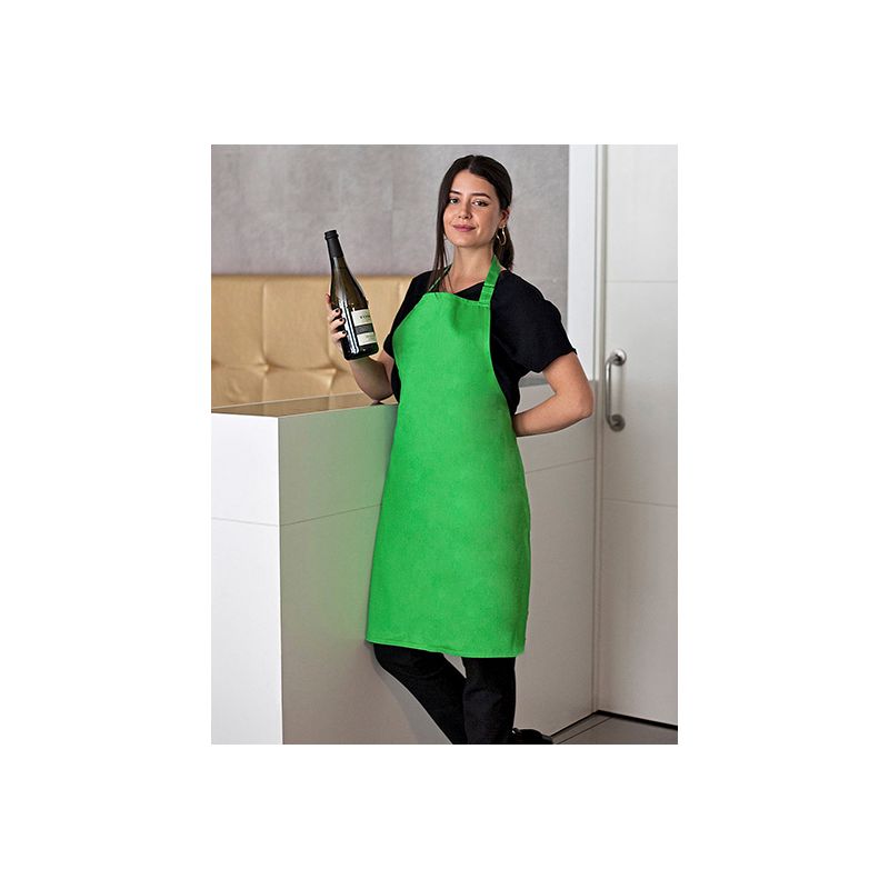 Tablier avec bavette multi-usages en coton et polyester renforcés, 200 g/m²