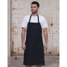 Tablier à bavette en jean avec points de tension renforcés, 300 g/m²