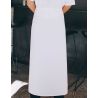 Tablier de bistro long sans poche en polycoton spécial sublimation, 240 g/m²
