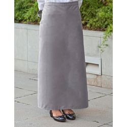 Tablier de bistro très long XL sans poche en polycoton sergé, 240 g/m²