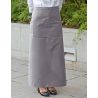 Tablier de bistro très long XL avec poches en polycoton sergé, 240 g/m²