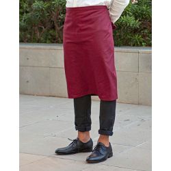 Tablier de cuisine XL sans poche en coton et polyester, 240 g/m²