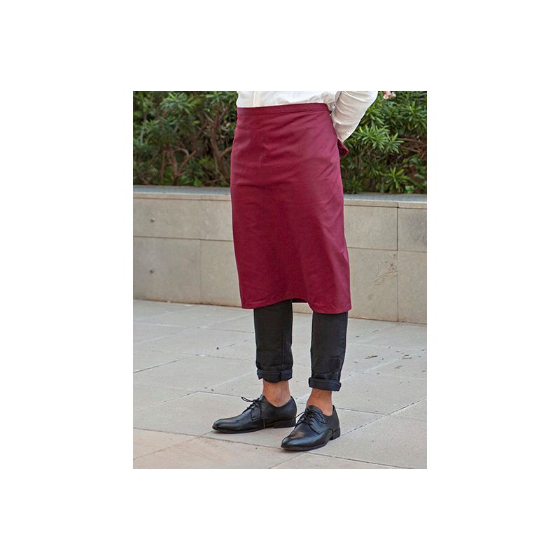 Tablier de cuisine XL sans poche en coton et polyester, 240 g/m²