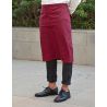 Tablier de cuisine XL sans poche en coton et polyester, 240 g/m²