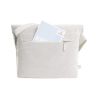 Sac à bandoulière en coton et polyester, grand compartiment principal zippé