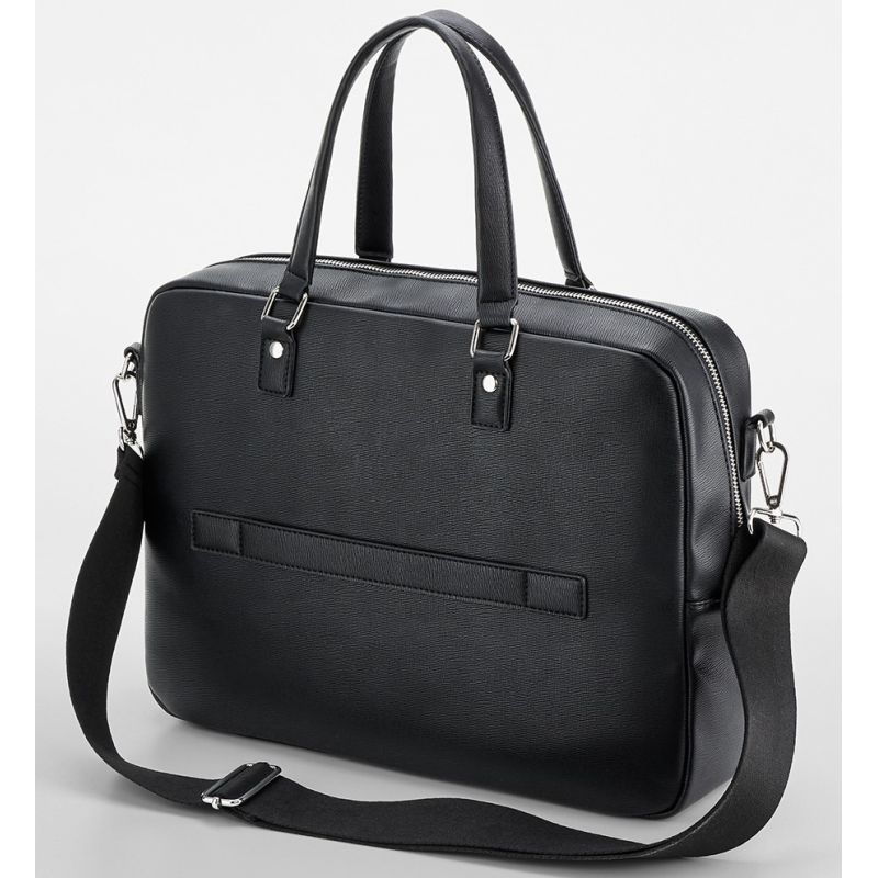 Sacoche en simili cuir avec bandoulière compatible ordinateur 16 pouces