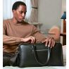Sac de voyage en simili cuir avec bandoulière réglable, 25 litres