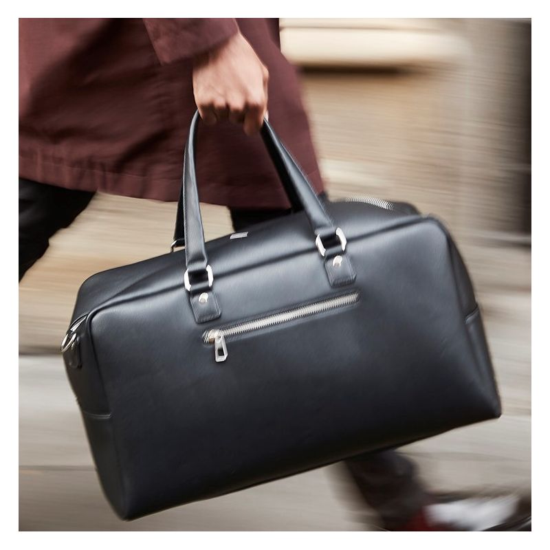 Sac de voyage en simili cuir avec bandoulière réglable, 25 litres