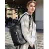Sac à dos en polyester déperlant 300D fermeture à enroulement, bandes réfléchissantes