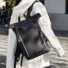 Sac à dos en polyester déperlant 300D fermeture à enroulement, bandes réfléchissantes