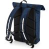 Sac à dos en polyester déperlant 300D fermeture à enroulement, bandes réfléchissantes