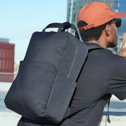 Sac à dos pour ordinateur portable en polyester recyclé déperlant, 16 litres