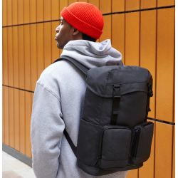 Sac à dos imperméable pour ordinateur portable en polyester recyclé, 21 litres