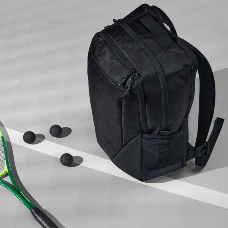 Sac à dos multisports en polyester recyclé 900D, compartiment raquettes