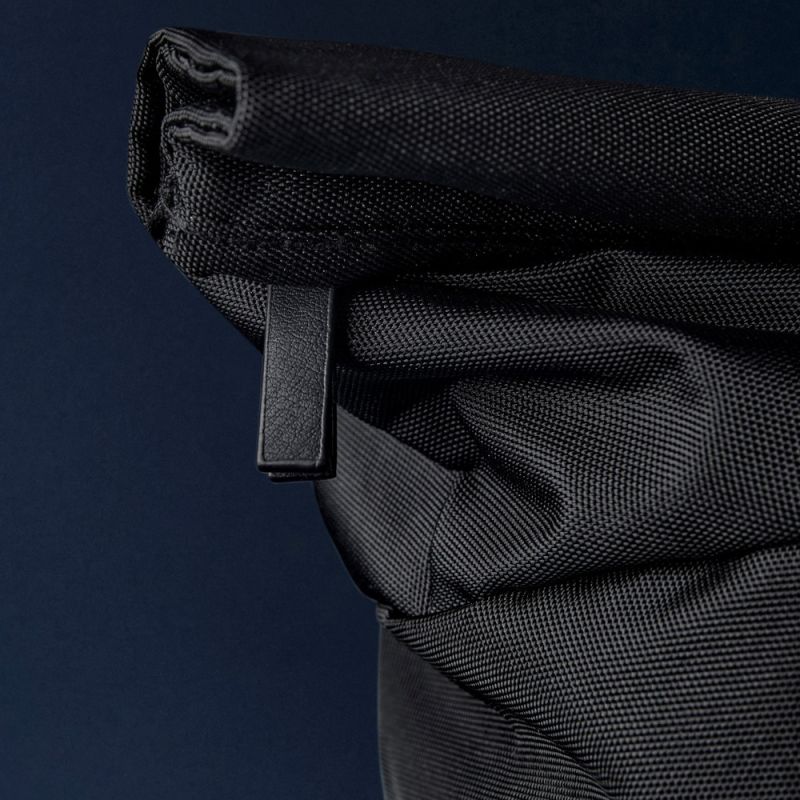 Sac à dos pour ordinateur en polyester recyclé, fermeture par enroulement, 22 litres