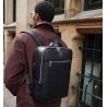 Sac à dos en simili cuir avec compartiment pour ordinateur portable, 10 litres