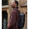 Sac à dos en simili cuir avec compartiment pour ordinateur portable, 10 litres