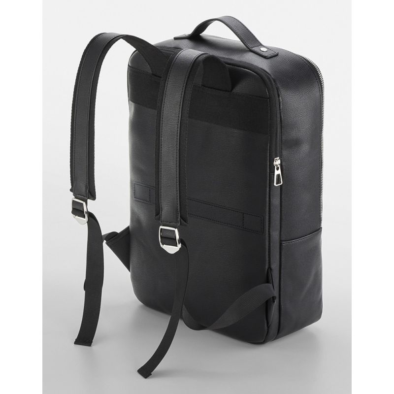 Sac à dos en simili cuir avec compartiment pour ordinateur portable, 10 litres