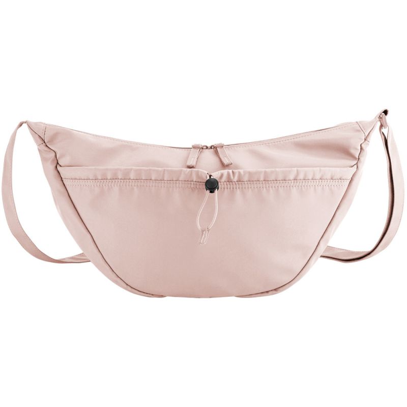 Sac à bandoulière en polyester recyclé, ouverture zippée à double sens