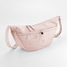 Sac à bandoulière en polyester recyclé, ouverture zippée à double sens