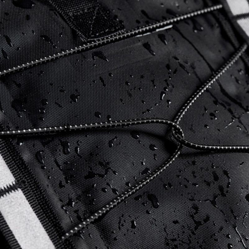 Sac à dos imperméable pour cycliste en polyester recyclé, sangle élastiquée à l'avant