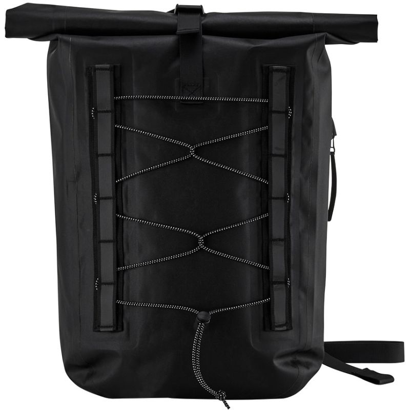 Sac à dos imperméable pour cycliste en polyester recyclé, sangle élastiquée à l'avant