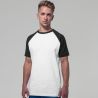 T-shirt baseball manches raglan NO LABEL, 140 g/m²