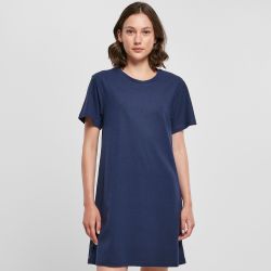 Robe en coton, look sportif et féminin, col ras du cou fin, coupe trapèze, 140 g/m²