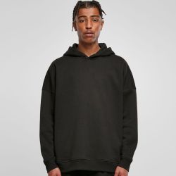 Sweat à capuche oversize très ample, capuche avec col croisé, sans poche, 300 g/m²