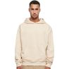 Sweat à capuche lourd en coton ultra épais, coupe casual, poche kangourou, 460 g/m²