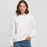 Sweat col rond femme oversize épaules tombantes NO LABEL, 300 g/m²