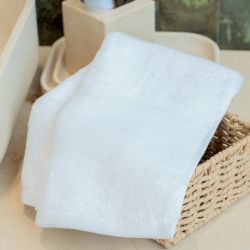 Serviette pour invités en coton biologique épaisse, boucle de suspension, 600 g/m²