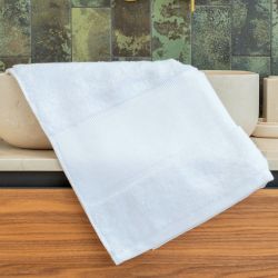 Serviette de toilette en coton biologique épaisse et absorbante, format 50 x 100 cm, 600 g/m²