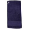 Serviette de golf en coton avec bordure imprimable, 550 g/m²