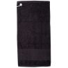 Serviette de golf en coton avec bordure imprimable, 550 g/m²