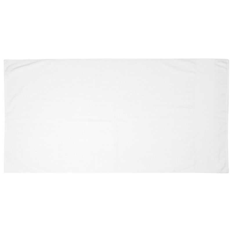 Serviette de bain en coton avec bordure imprimable, format 70 x 140 cm, 550 g/m²