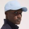 Casquette 5 panneaux en coton brossé léger, visière préformée, scratch, 180 g/m²