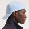 Casquette 5 panneaux en coton brossé léger, visière préformée, scratch, 180 g/m²