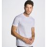 Tee-shirt col rond coupe droite manches courtes en coton pré-rétréci, 170 g/m²