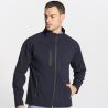 Veste softshell homme zippée 3 couches, doublure polaire avec stoppers, 300 g/m²