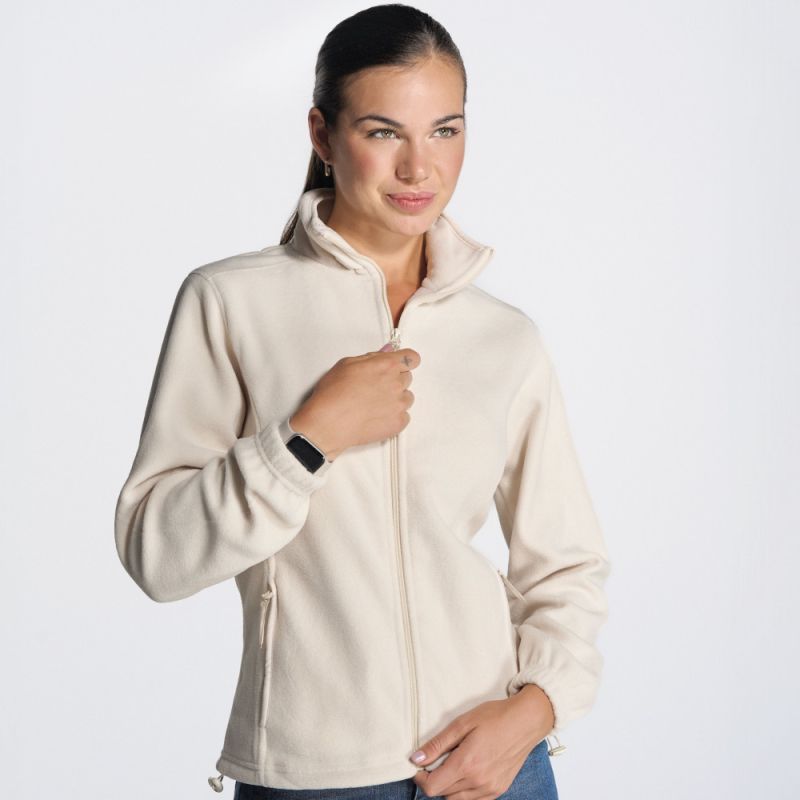 Veste polaire femme, fermeture grand zip, 2 poches zippées, coupe cintrée, 300 g/m²