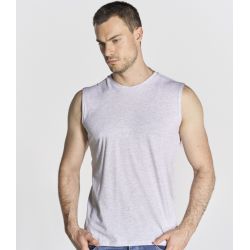 Tee-shirt sans manche en coton ringspun pré-rétréci, 155 g/m²