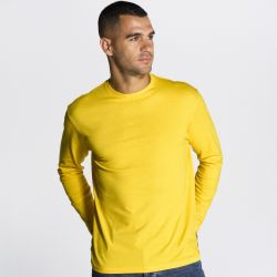 T-shirt adulte manches longues en coton ringspun, 160 g/m²