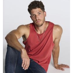 Débardeur homme en coton pré-rétréci ringspun, 155 g/m²