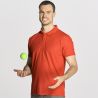 Polo de sport homme maille piquée, boutons ton sur ton, en polyester, 155 g/m²