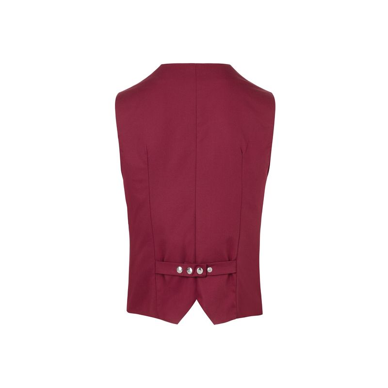 Gilet pour homme de service raffiné avec coupe ajustée et pinces, 215 g/m²