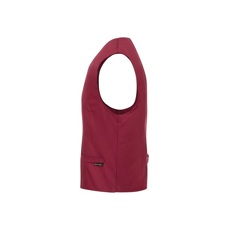 Gilet pour homme de service raffiné avec coupe ajustée et pinces, 215 g/m²