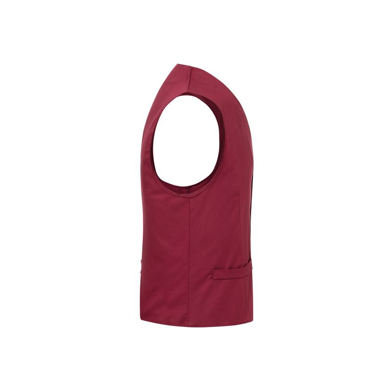 Gilet pour homme de service raffiné avec coupe ajustée et pinces, 215 g/m²
