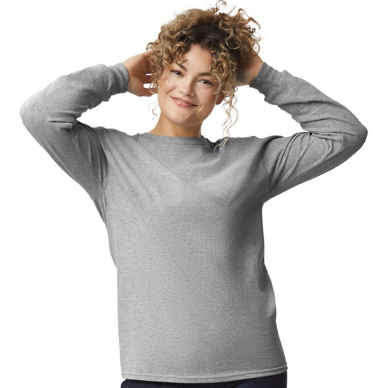 T-shirt manches longues épais, ULTRA coton, bande de propreté épaule à épaule, 200 g/m²